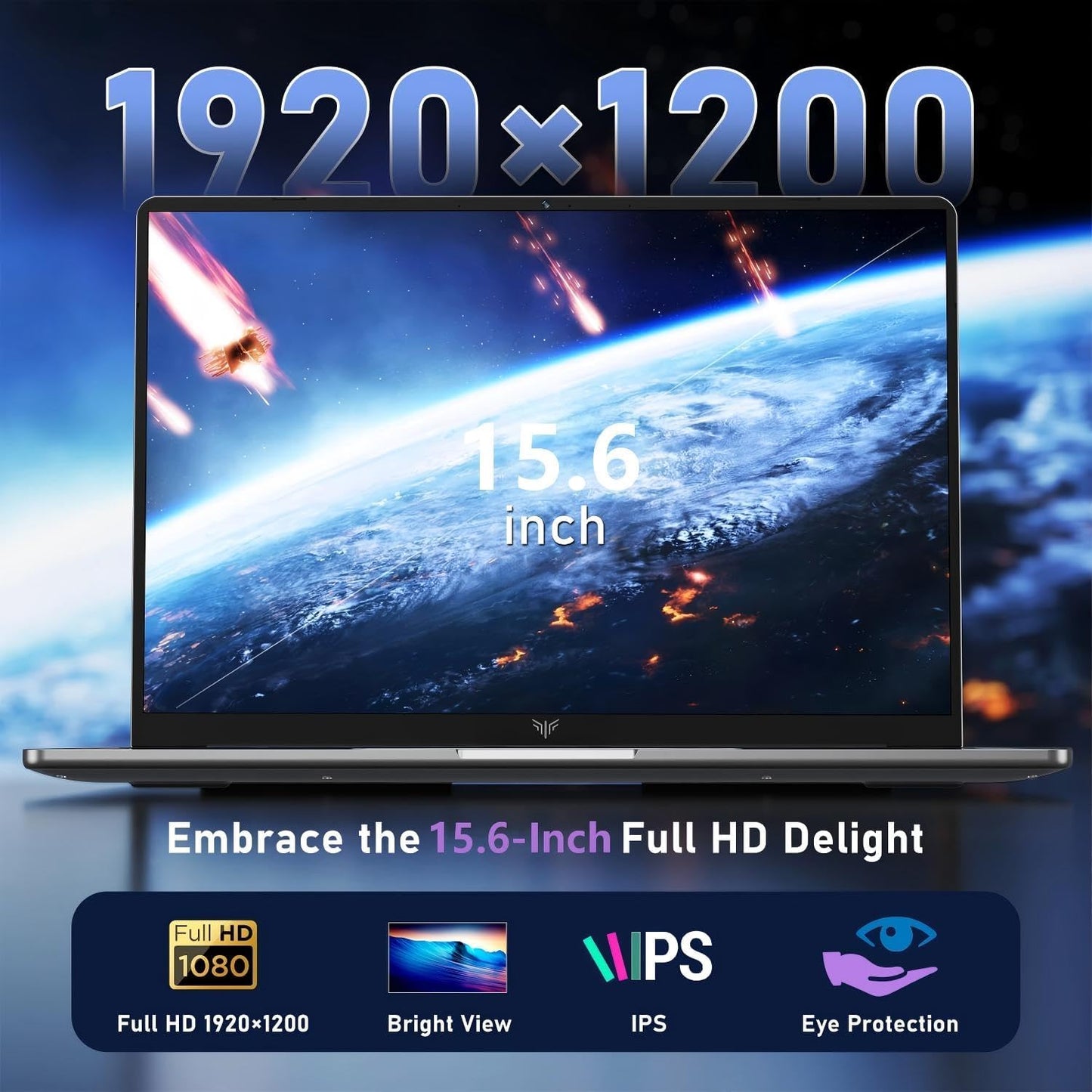 026 15.6 Inch FHD Laptop 12th Gen N95 Quad-Core (Processor Up to 3.4GHz) - 16GB DDR4 RAM 512GB